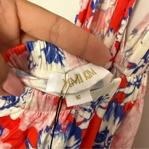 NWT Yumi Kim|Anthropologie Vibrant Floral Romper - Picture 4 of 5